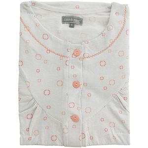 Cocodream dames nachthemd lange mouw - Katoen - Circle - L - Oranje