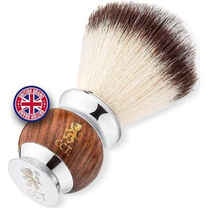 Scheerkwast van hoge kwaliteit - diervriendelijk - 1 stuk - roestvrij staal en hardhout