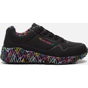 Skechers Uno Lite Sneakers zwart Textiel - Dames - Maat 39