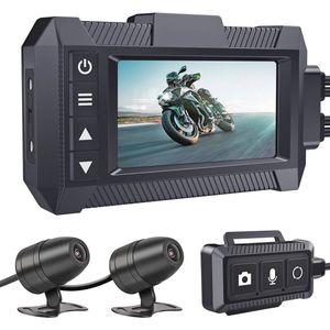 Motorfiets Dashcam voor en achter 1080P met GPS en WiFi