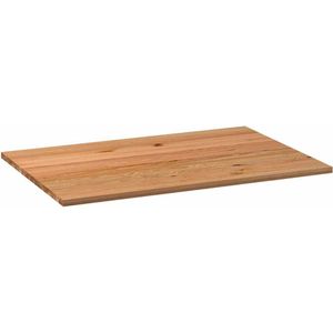 vidaXL Tafelblad massief eikenhout 180x120 cm Eikenhouten Tafelblad - Rechte Tafel - Eetkamertafel - Salontafel - Tafelblad Kopen