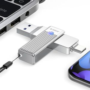 USB C Stick 128GB Met Hoge Snelheid en Dubbele Connectiviteit voor Mobiele Apparaten