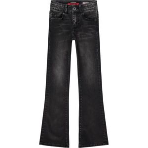 Vingino flared jeans Britte zwart vintage voor meisjes - maat 110