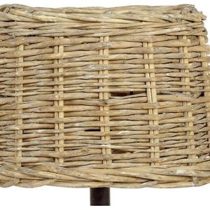 Lampenkap 25*18*16 cm / E27 Beige Rotan Rond Rieten Lampenkap