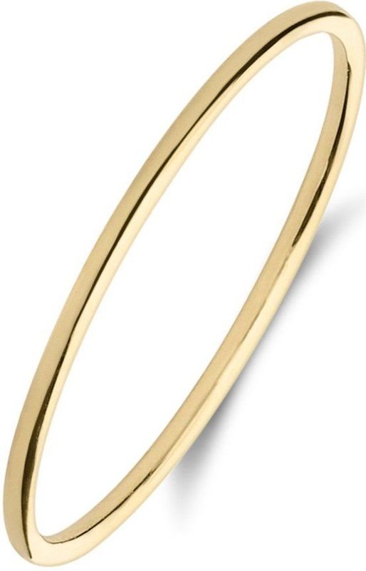 Lucardi - Dames Ring - Geelgouden - 14 Karaat Goud - Smal