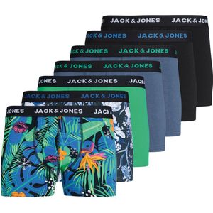 Jack & Jones Boxershorts Heren Trunks JACFLOWER 7-Pack - Maat S
