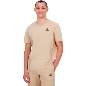 Le Coq Sportif - Coq d´Argent - T-shirt - Beige - Korte Mouwen