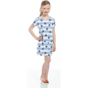 Rebelle Girls - Starfish - Nachthemd - Blauw/Wit - Maat 104