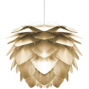 Umage Silvia Mini hanglamp brushed brass - met koordset wit - Ø 32 cm