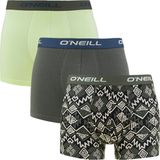 O'Neill heren 3P boxers ikat & plain groen
