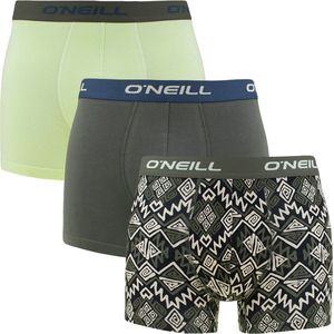 O'Neill heren 3P boxers ikat & plain groen