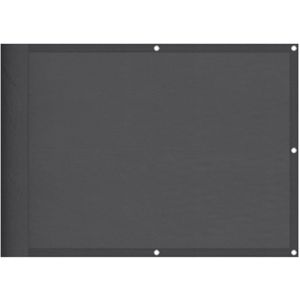 vidaXL Balkonscherm 75x800 cm 100% oxford polyester antracietkleurig - Balkonscherm - Balkonschermen - Balkon Scherm - Windscherm Balkon