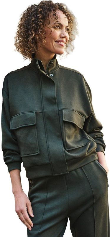 Jassen - Donkerbruin - Minimalistisch Design - Hoge Kraag - Brede Klepzakken