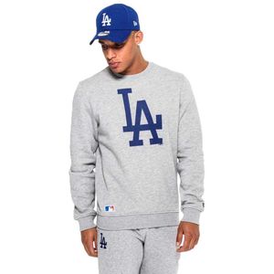New era LA Dodgers Crew Neck Sweatshirt Heather Grey - XS - Heren