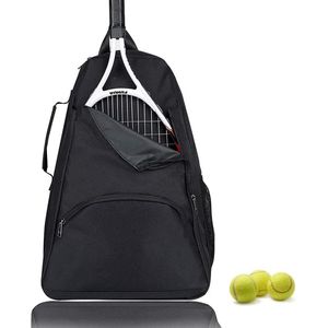 Tennisrugzak, tennistasje, uniseks tennisrugzak voor dames, heren en kinderen, rackettas, rugzak, tas voor tennis, badminton, hoofd, tennisrugzak, sportrugzak, tennistas rugzak