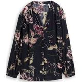 Tom Tailor - Losvallende Blouse - Gedessineerd - Viscose - Bloemenpatroon