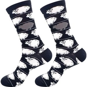 Robin Ruth - Zwarte schaap - Zwart - Heren sok - Maat 41-46