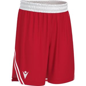 Macron Kansas Eco Basketbalshort Heren - Rood / Wit | Maat: XS