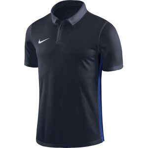 Nike Dry Academy 18 SS Polo Heren Sportpolo - Maat S  - Mannen - blauw/wit