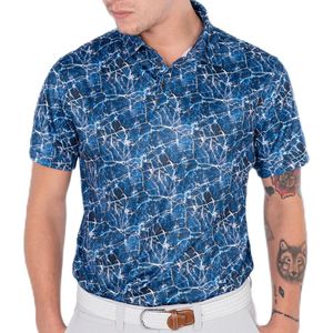 Func Factory mannen Poloshirt Sigge blauw maat XXL