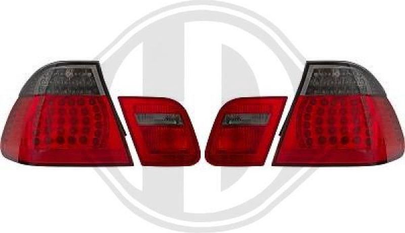 Diederichs - 1214897 - Achterlichten - Rood - Vierdelig - ECE-getest