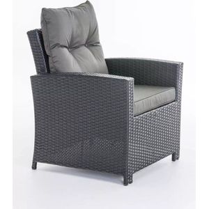 In And OutdoorMatch Premium Tuinstoelen Arne - outdoor loungestoel - loungestoel - Lounge - antraciet - 70 x 73 x 82 cm
