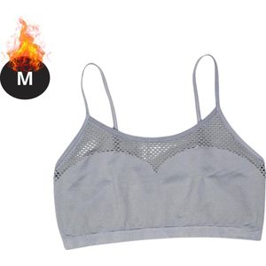 Nivard BH Zonder Beugel - Zonder Bandjes - Push-up Bh's - Comfort Beha - Comfortabel - Sexy - Grijs - Maat M