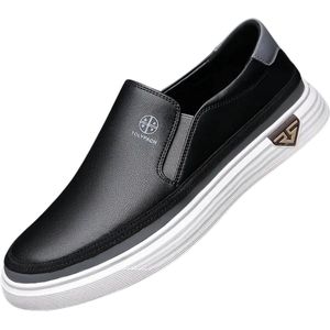 Bovista Loafers Heren - Met Hak - Herenschoenen - Instappers - Zwart - Maat 38.5