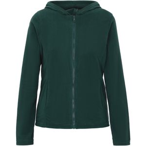 MYMO - Fleece Jas - Donkergroen - Met Capuchon - Lange Mouwen