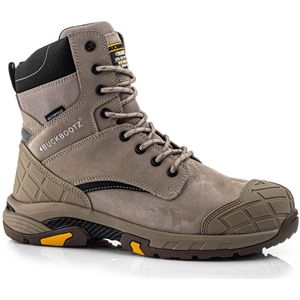 Buckbootz - BLASTZSTN - Hoge Veterschoen - Stone - Runderleder