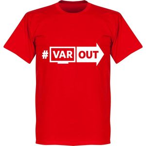 VARout T-Shirt - Rood/ Wit - S