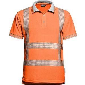 Santino Werkshirt Polo Venice - Fluor Oranje - Maat XXL