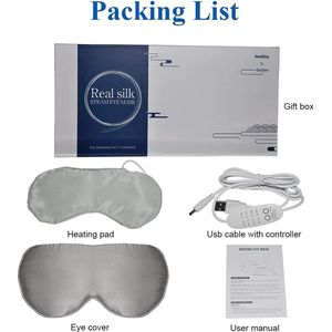 Equivera Verwarmd Oogmasker - 4 Standen - Wit - Elektrisch Oogmasker - Oogmasker - Oogmasker Wallen - Slaapmasker - Droge Ogen