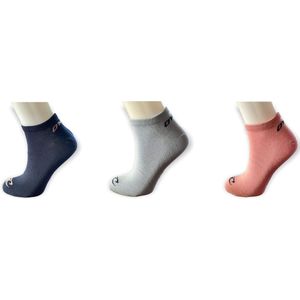 O'Neill Sneaker Sokken | 3-Pack Blauw-Roze