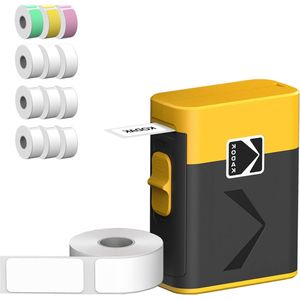 ERA Instant Label Printer - Geel Printer + 13 Paper Rolls