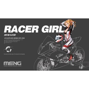 1:9 MENG SPS084 Racer Girl Figure Resin Onderdeel