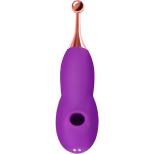 Cupitoys® Luchtdruk vibrator - 18,5cm - Paars - 12 standen - Vibrators voor vrouwen en mannen - Sex toys voor vrouwen en mannen