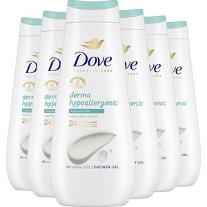 Dove Advanced Care Verzorgende Douchegel - Derma Hypo-Allergenic - 6 x 400 ml - Voordeelverpakking