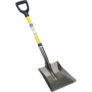 57567 BSFG Vierkante Mond Bouwers Schop met Glasvezel Schacht Geel - Sterke Draper Schop