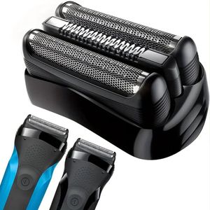 28 of Shave - 21B - Vervangend Scheerhoofd - Zwart - Compatibel met Braun Series 3