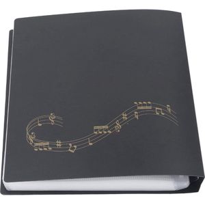 Bladmuziekmap met Capaciteit van 60 Pagina's - Dubbel Veerontwerp - Beschrijfbare Documenten - Opbergmaphouder - Bands Orkesten .