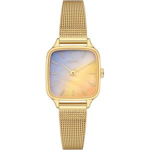 Komono Polshorloge Kate Halo Gold W4257 Goud Mesh ⌀ 29 mm - Dames