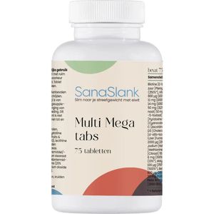 SanaSlank Megavitamenen en mineralen - 75 tabletten
