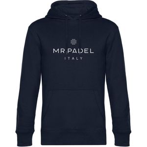 Mr Padel Italy - Donkerblauwe Hoodie Maat S - Unisex hoodies met capuchon