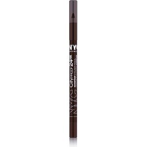 New York Color Proof 24 Hr Waterproof Eyeliner Pencil, Dark Brown