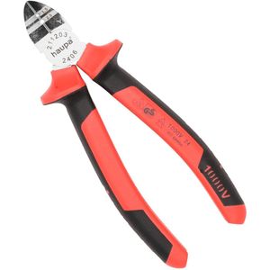 HAUP zijkniptang, le 160mm, afwerking verchr, ge\xefsoleerd