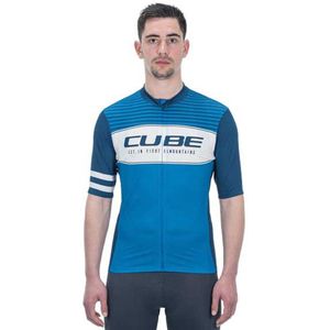 Cube Blackline Cmpt Korte Mouw Wielertrui Blauw 2XL Man