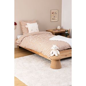 Atmosphera Kids Dekbedovertrek set met 1 kussensloop 140x200cm/65x65cm - Gingham