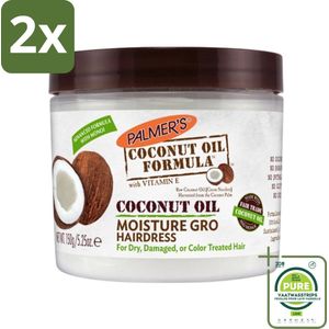 Palmers - Coconut Oil - Crèmespoeling - 150 ml - Voordeelverpakking - 2 stuks - Kokosolie crèmespoeling - Haarverzorging