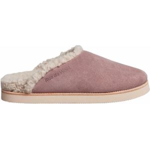 Rue de Wool - The Mule Brogue - Pantoffel - Soft Rose - Suède/Wol